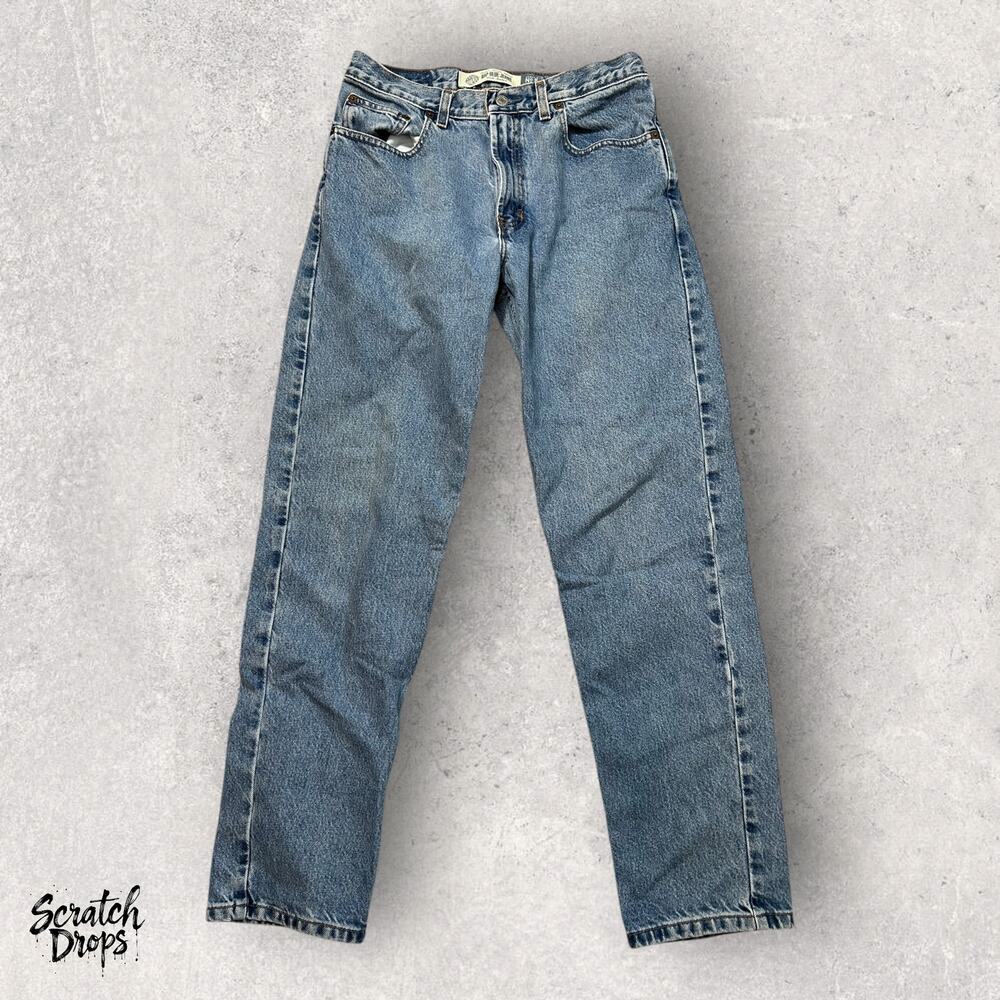 Vintage High-Waisted Blue Denim Jeans Women's Size W31 L29 Classic Retro Style